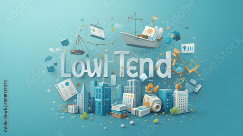 Conceptual business illustration with the words legal tender