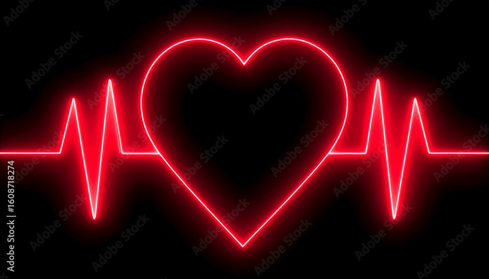 Red heartbeat graphic Red heartbeat graphic