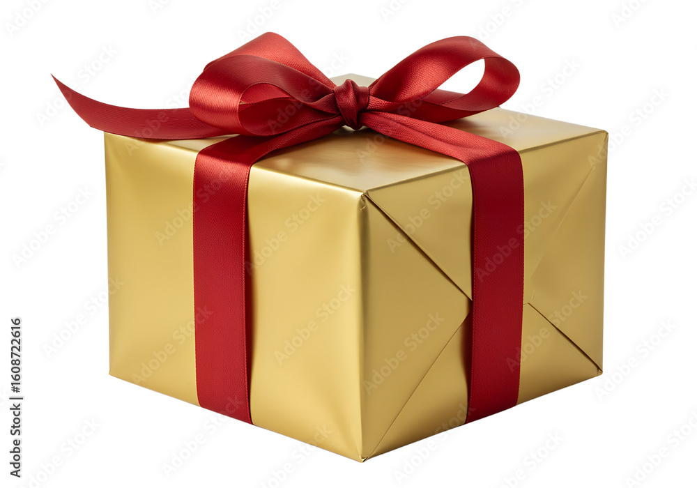 Fototapeta premium gift box isolated on white background