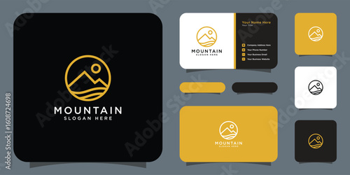 mountain logo vector design template