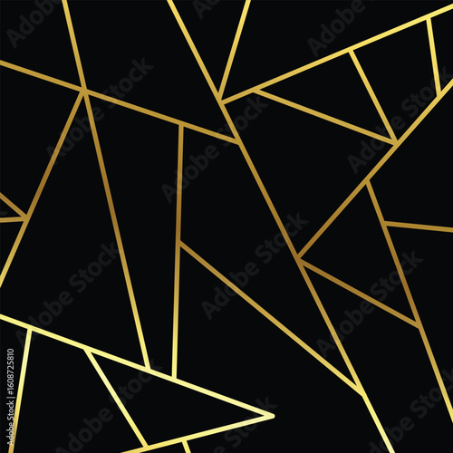 Black and Gold Abstract