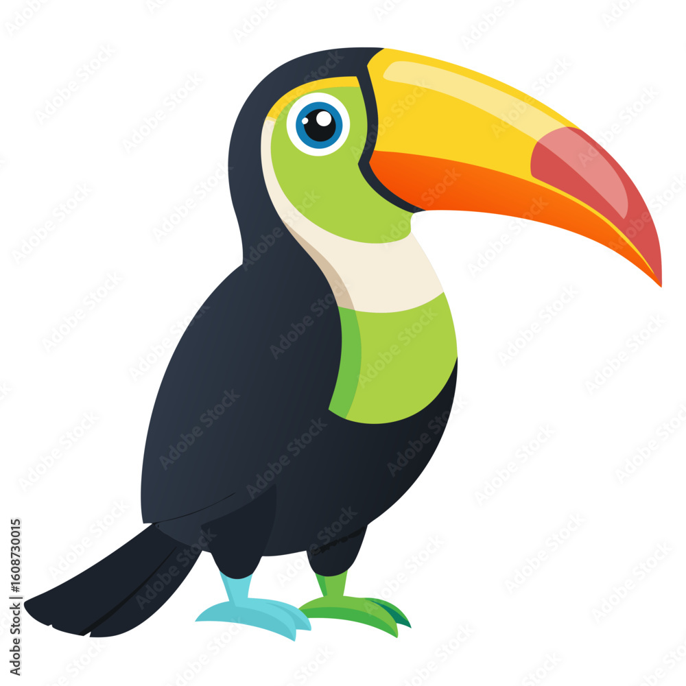 Fototapeta premium toucan on white