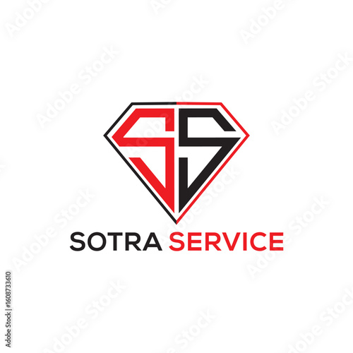 The **SS Diamond logo** showcases elegant intertwined initials with a striking diamond shape, representing luxury, strength, and sophistication for a premium brand identity.
