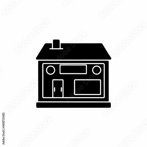 creative details electric substation icon vector illustration	