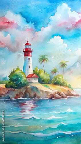 lighthouse on the coast