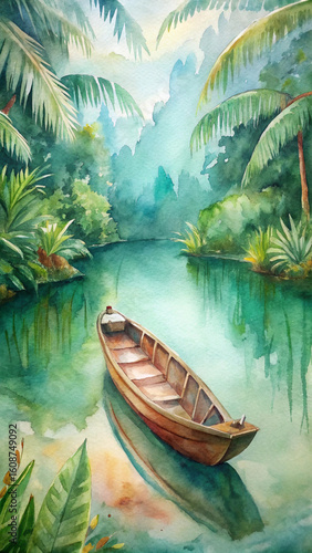 boat on the river