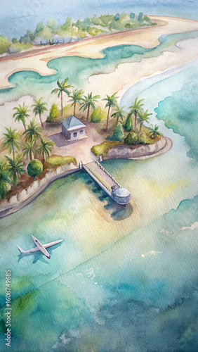 tropical beach resort