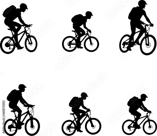 Mountain Bike Adventure vector bundle   outdoor sports