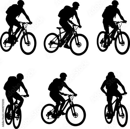 Mountain Bike Adventure vector bundle   outdoor sports