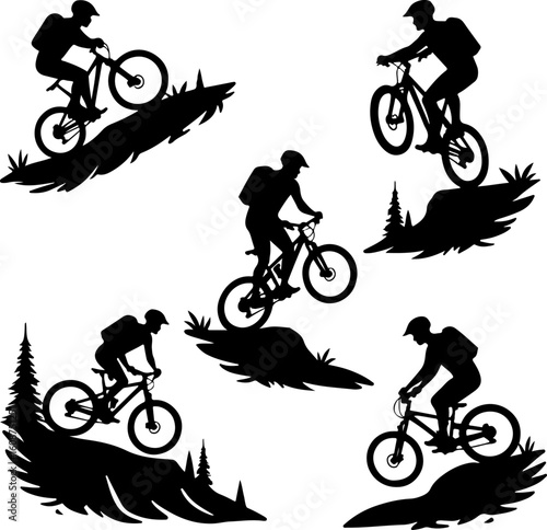 mountain man biking, mountain biker, cyclist, cycling, 