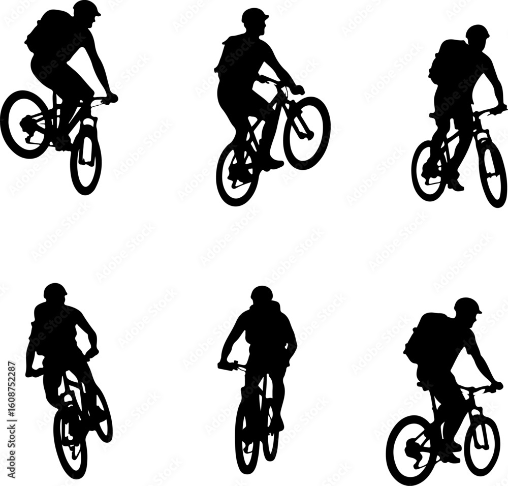Fototapeta premium mountain man biking, mountain biker, cyclist, cycling, 
