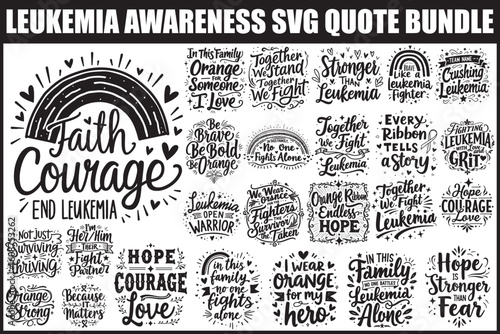 Leukemia Awareness SVG Bundle

