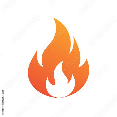 Set of dynamic fire vector illustrations and cartoon flames including wildfire scenes, burning forests, flat icons, explosion effects, and blazing backgrounds for emergency or danger themes.

