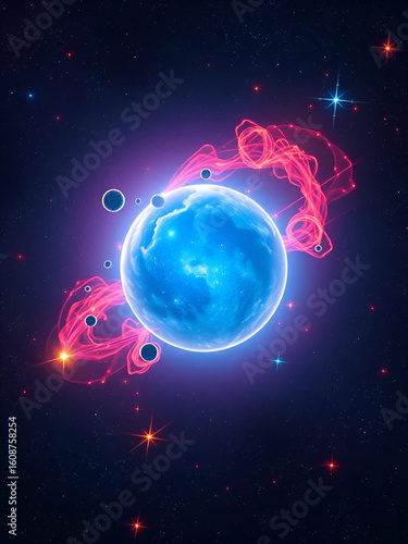 In a galaxy where every star has a unique color and energy, one particular star begins to flicker and change color in a way never seen before It leads a team of explorers .