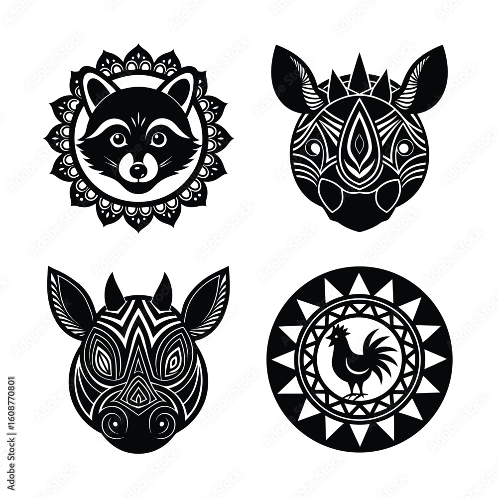 Fototapeta premium Most Beautiful Animal Mandala