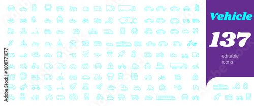 Vehicle icon set | Icon set for land vehicle, aircraft,watercraft | Technology icon se| Educational icon set | Transport Icon set | Cyan color icon set | Icon set for presentation, media, websites