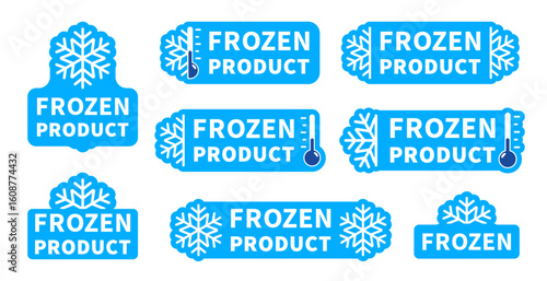 Frozen food product label set