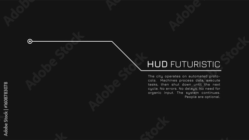 Hud Callout Data Panel For Corporate Webinar Slide