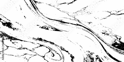 A high-resolution, close-up shot of a white marble or quartz surface with prominent, intricate black veining. The pattern should suggest natural stone,ideal for countertops, flooring,or wall cladding.