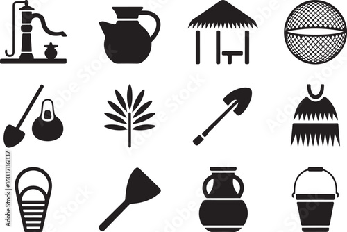 Rural Life Icons Collection