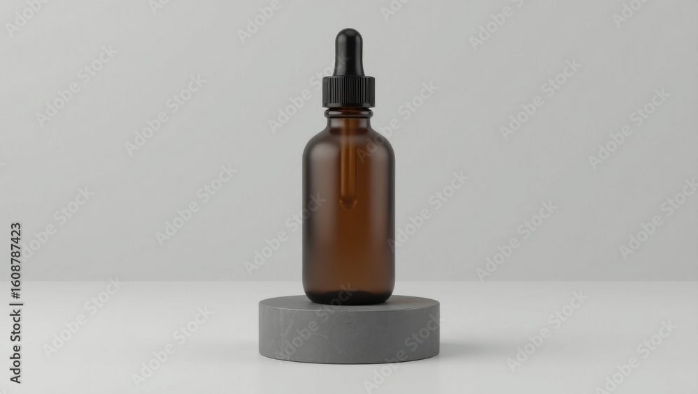 Minimalist Amber Dropper Bottle for Natural Skincare and Wellness Minimalist Amber Dropper Bottle for Natural Skincare and Wellness