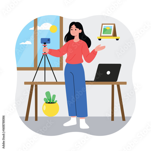 Presentation Prep Vector illustration. EPS 10 file