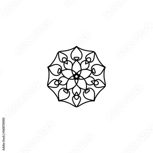easy mandala design for kids colouring