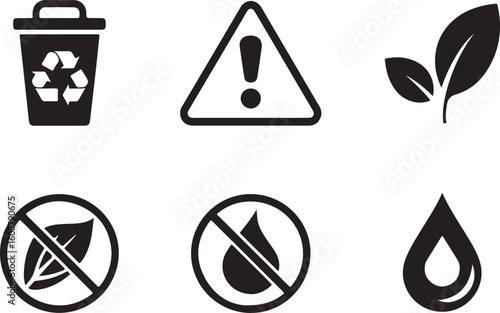Environmental Awareness Icons Collection