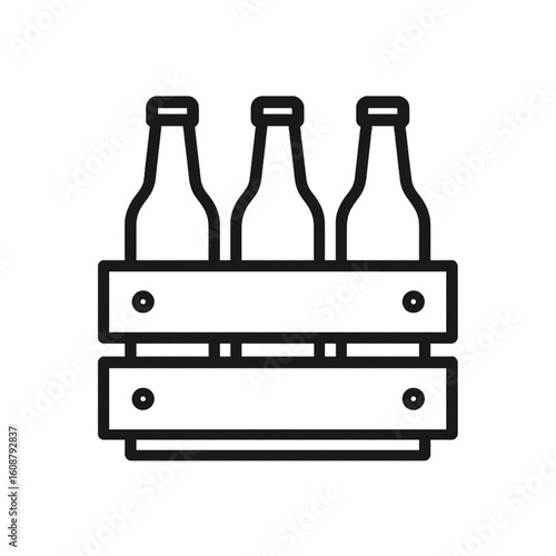 Oktoberfest Beer Crate icon transparent background