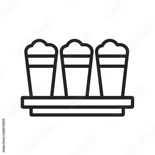 Oktoberfest Beer Flight icon transparent background