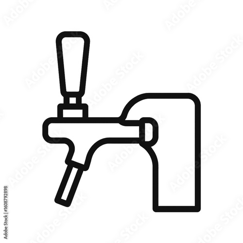Oktoberfest beer tap icon transparent background