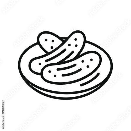 Oktoberfest pickles icon transparent background