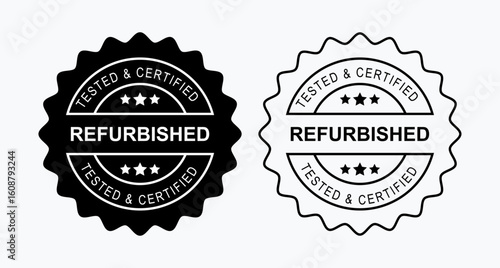 Refurbished Tested Certified Product Stamp