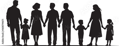 Black phoenix silhouette illustration isolated on transparent background