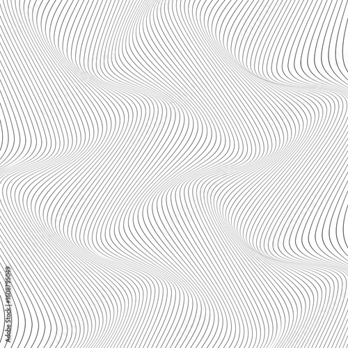 creative new thin line wavey pattern design.