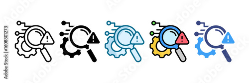 Root Cause Icon Set Multiple Style Collection