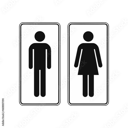 Male and female restroom symbols restroom signs male symbol