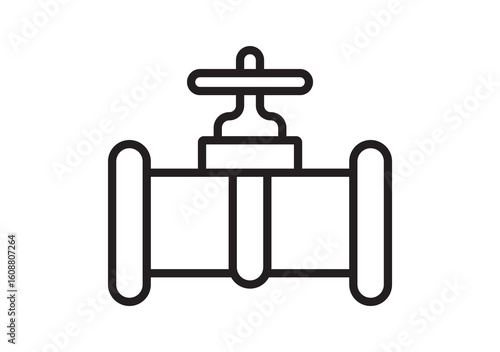 Set of black fence on white background.gate valve pipe Icons Collection – Multiple Vector Styles Icons