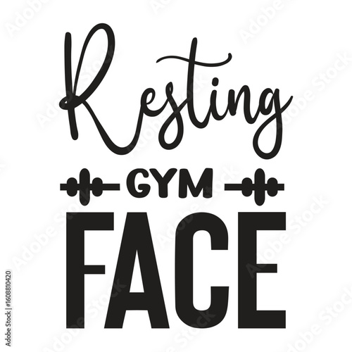 resting gym face