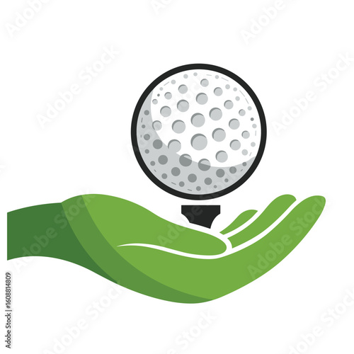 Golf Care Icon Logo Design Element