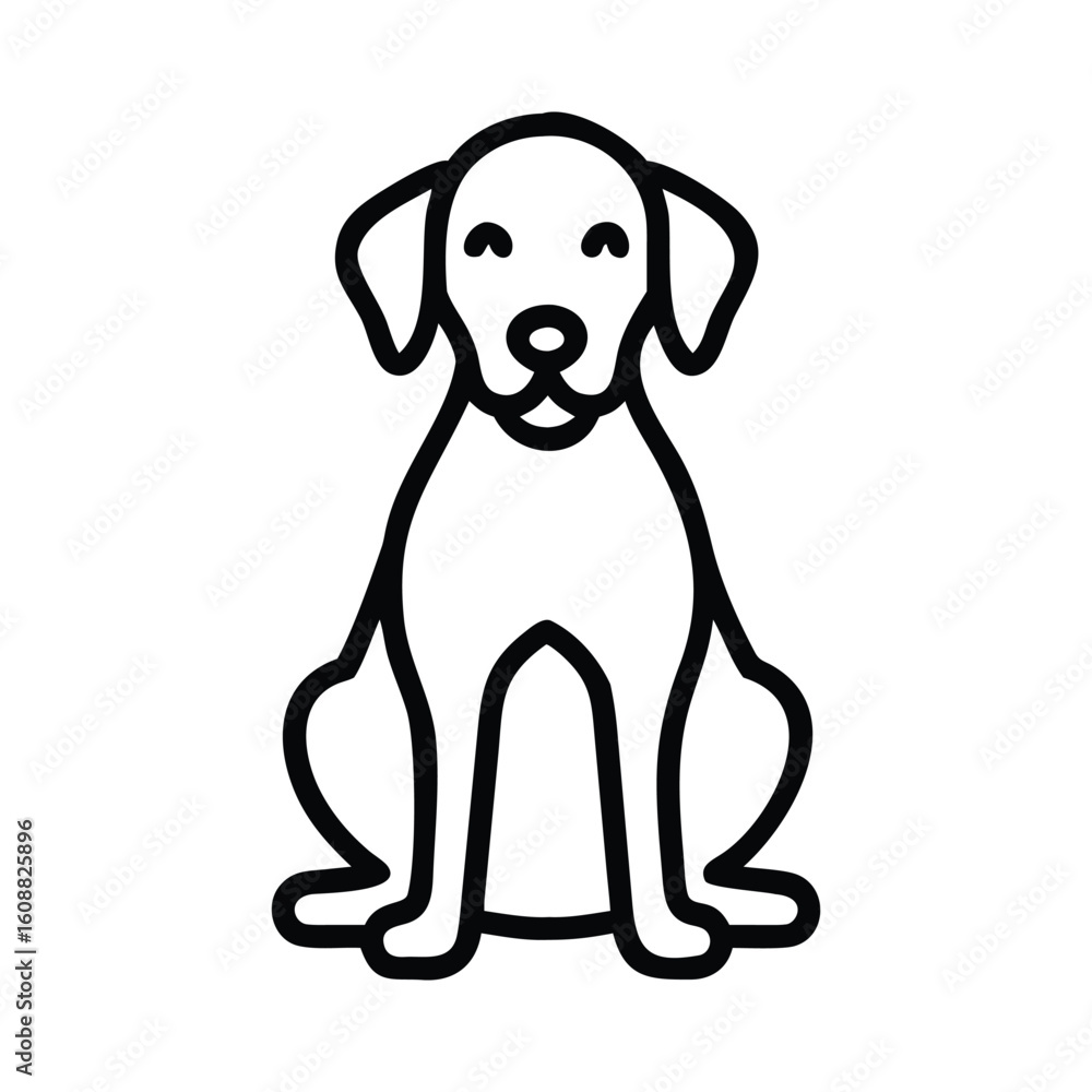 Fototapeta premium Dog (sitting)