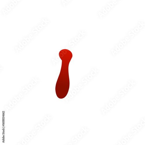 Blood drip set. Drop blood isloated white background. Happy Halloween decoration design