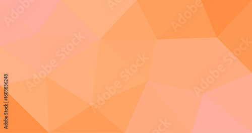 Orange geometric rumpled triangular low poly style gradient illustration graphic background