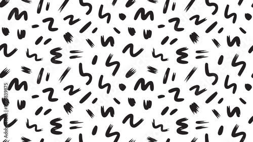 Abstract Hand Drawn Scribble Pattern Vector for Creative Texture Designs