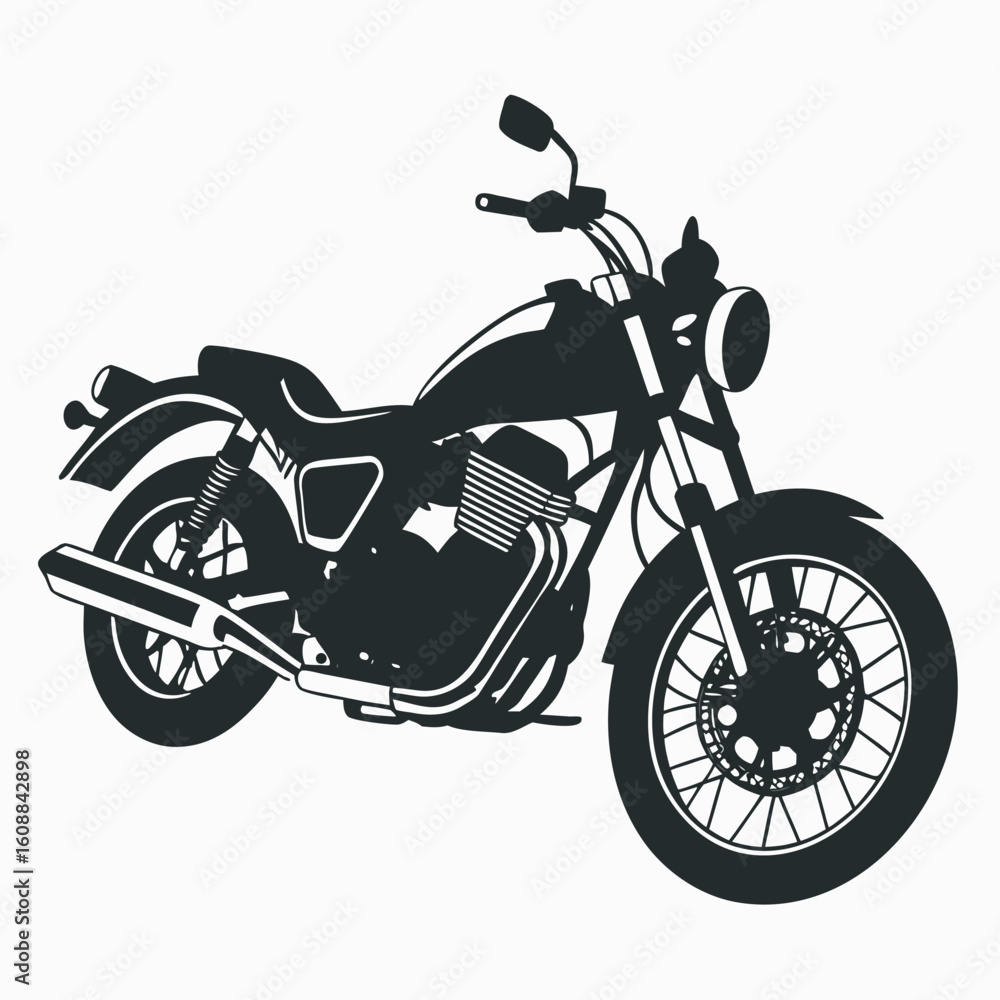 Obraz premium motorcycle on a white background
