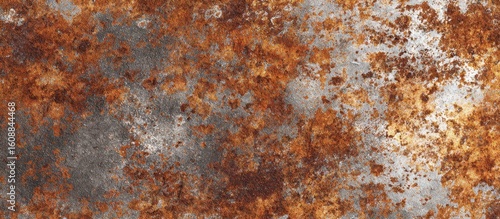 Abstract patterns of aged metal create a captivating background, showcasing the beauty of decay and the textures of time's passage.