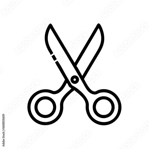 Scissors Icon for Creativity and Crafting Topics