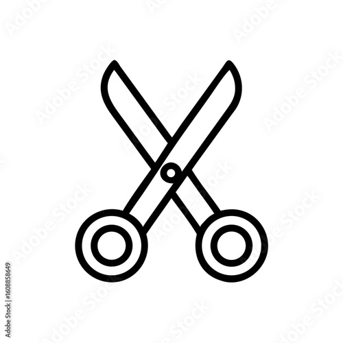 Scissors Icon for Creativity and Crafting Topics