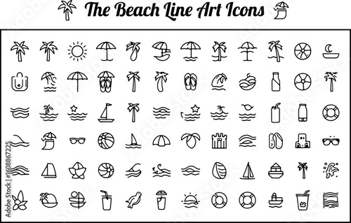Car Icons Set Unique Black & White Line Art Vehicles