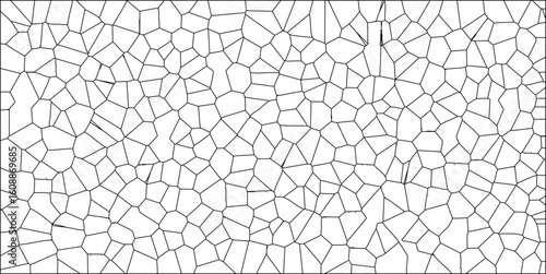 Abstract geometric cell pattern texture design in black and white suitable for digital backdrop seamless repeatable background and surface decoration